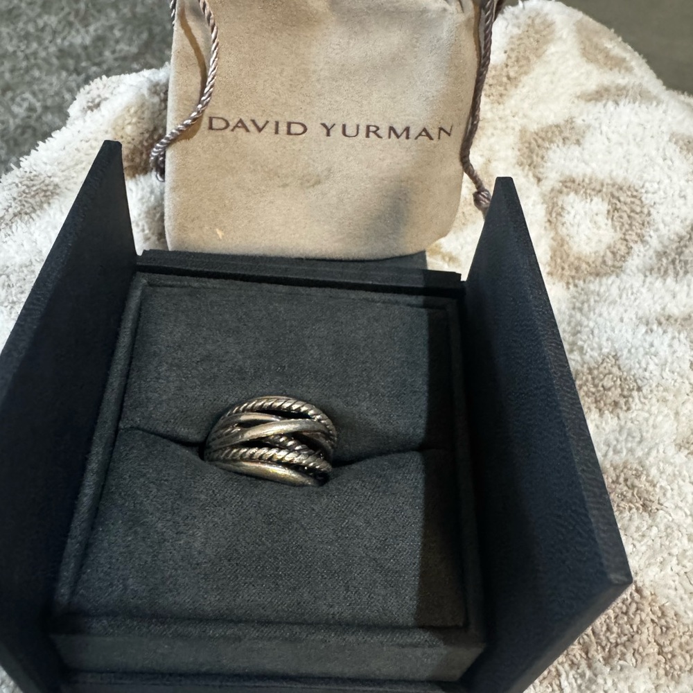 David Yurman Sterling Silver Twisted Ring
Size 8
